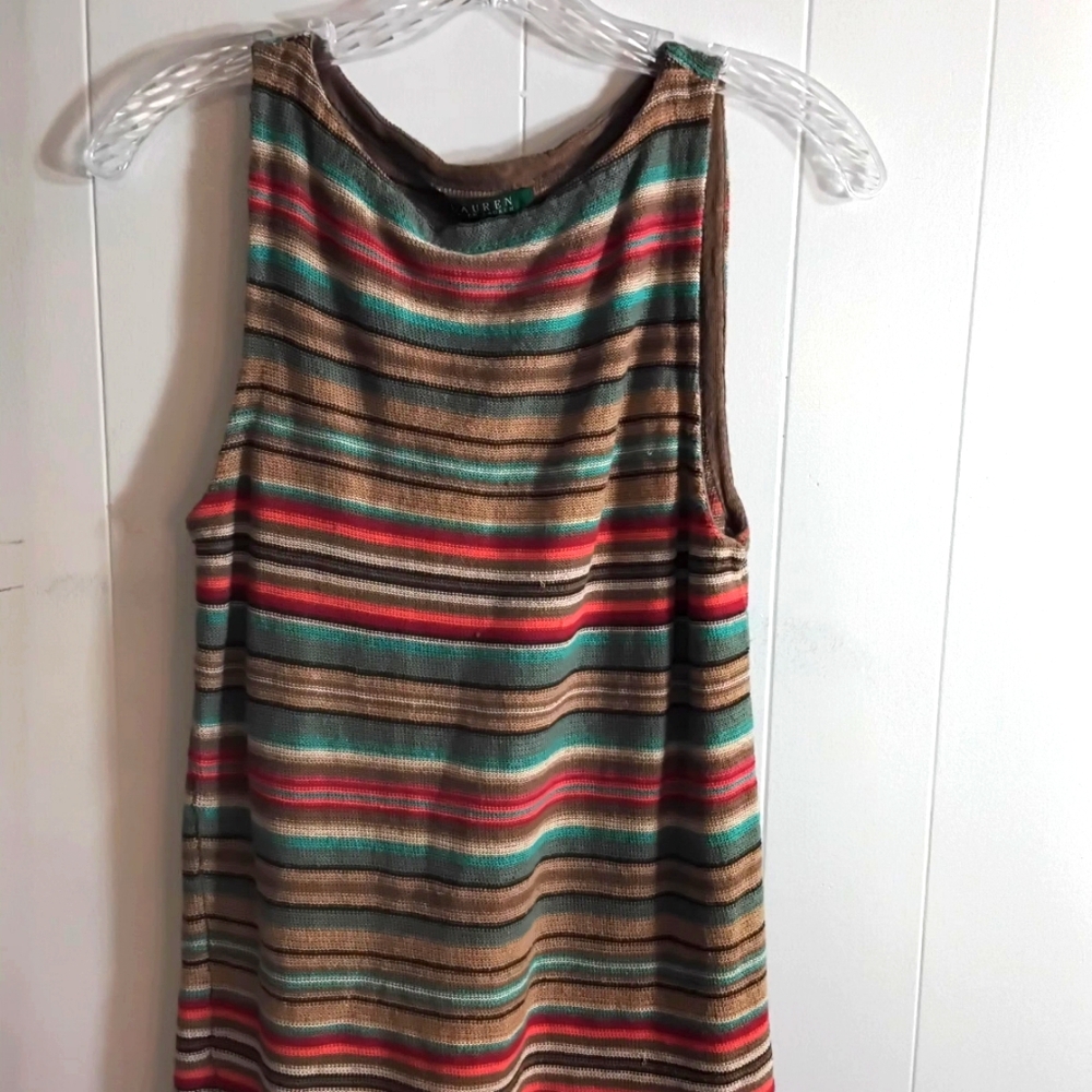 Lauren Ralph Lauren Multicolor Striped Tunic